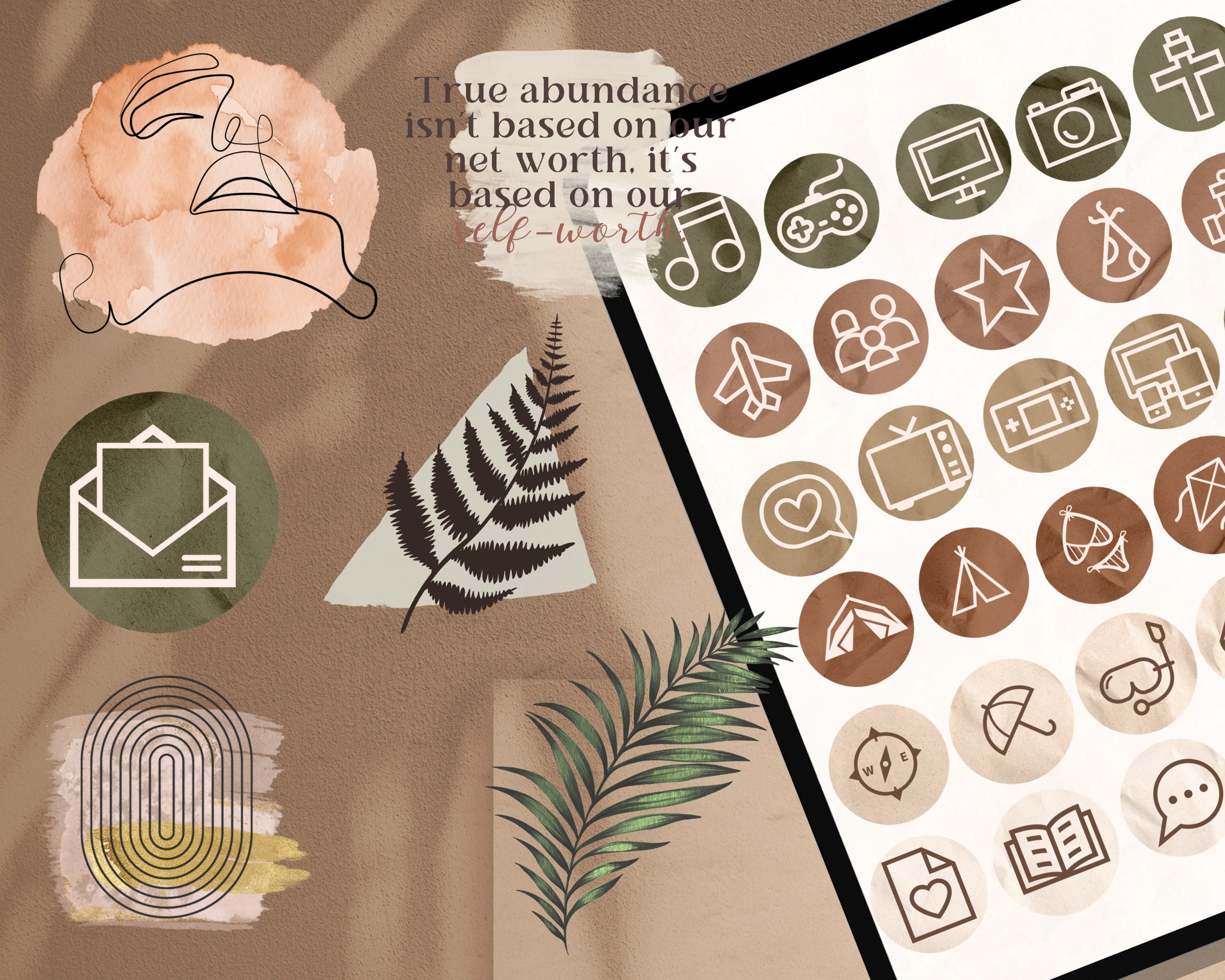 Ultimate Neutral + Botanical Digital Sticker Bundle for Goodnotes ...