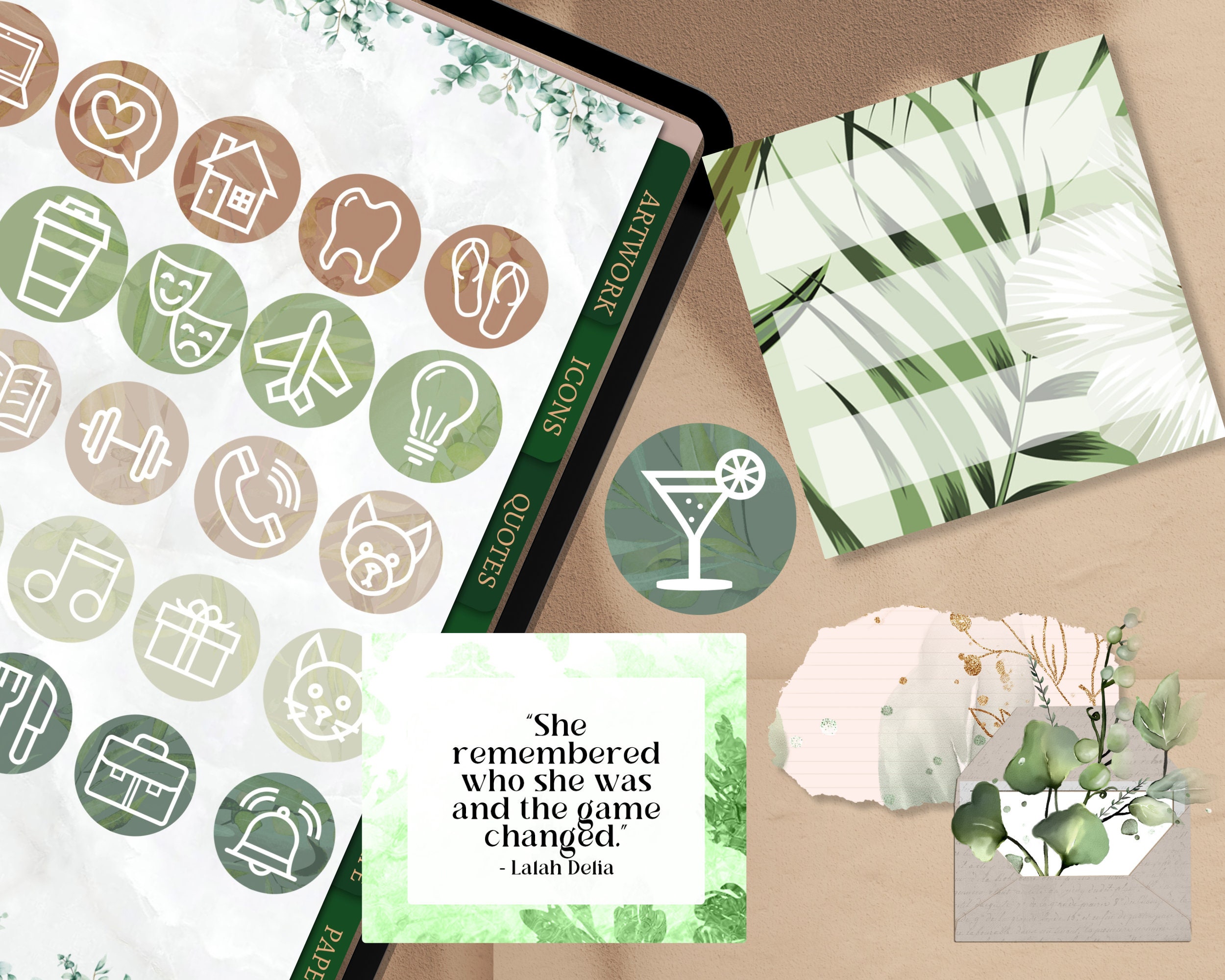 Ultimate Neutral + Botanical Digital Sticker Bundle for Goodnotes ...