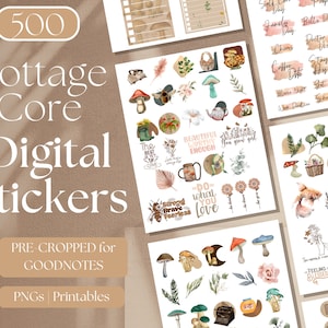 Cottagecore Stickers, Goblincore Sticker, Aesthetic Cottagecore