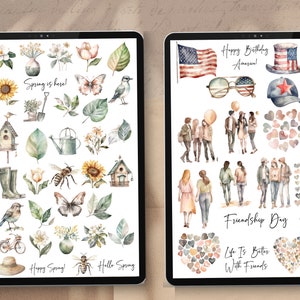 Holiday Goodnotes Stickers Aesthetic Everyday Life Digital Stickers for ...
