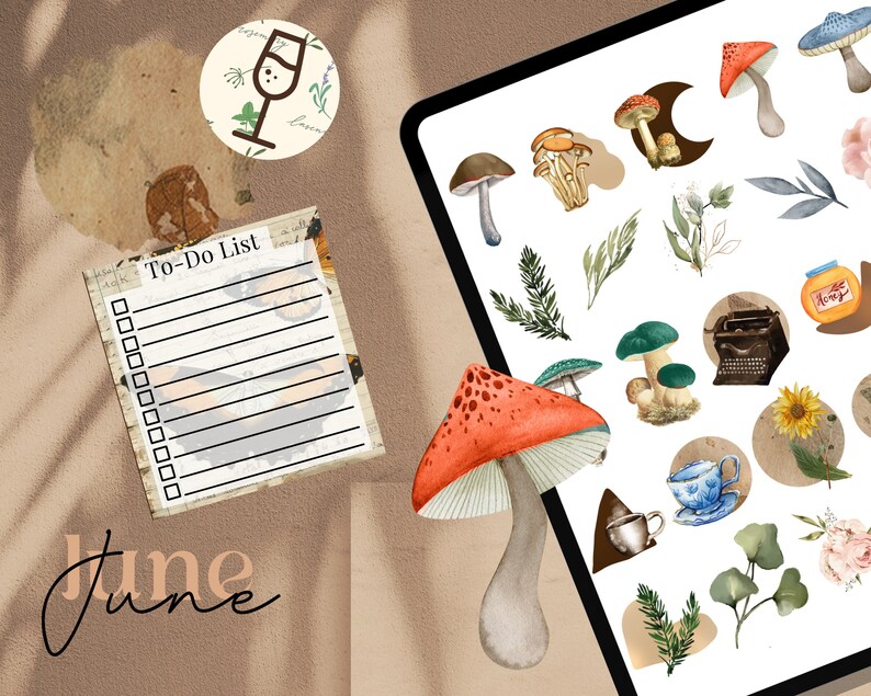 Ultimate Boho Girl Digital Sticker Bundle for Goodnotes | 1680+ Neutral ...