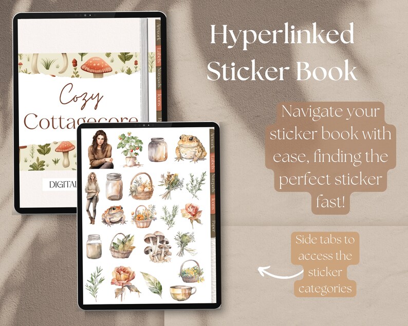Cottagecore Digital Stickers | GOODNOTES STICKERS, 503 Cottagecore ...