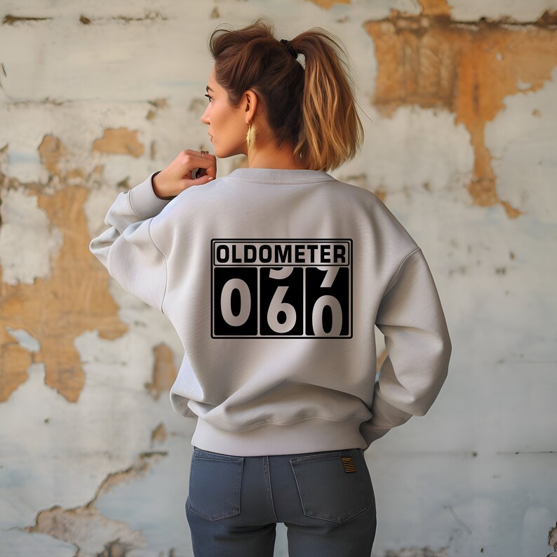 Oldometer SVG, 60th Birthday Svg, Birthday Humor, Oldometer Shirt, 60th