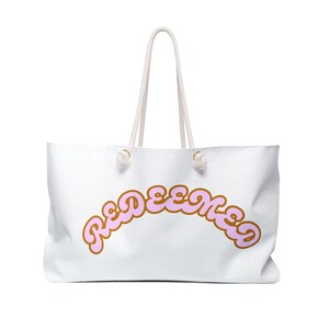 Weekender Oversized Tasche für alle Gelegenheit, Tote REDEEMED Logo Geldbörse