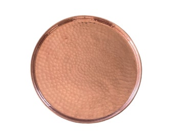 Bandeja decorativa de cobre de comércio justo