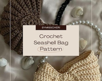 Modèle de sac en coquillage au crochet | PDF numérique | Tutoriel sur le sac à main en coquillage en spirale