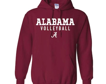 Alabama Volleyball Cardinal Red Hoodie