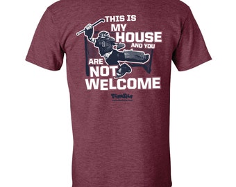 Field Hockey Goalie This is My House and You Are Not Welcome Short Sleeve T-Shirt