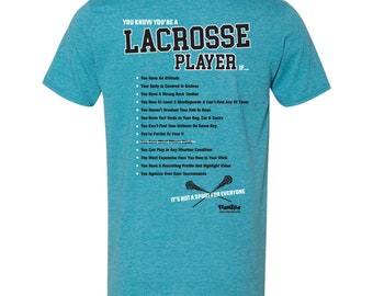 Lacrosse Manners Not Required Galapagos Blue Heather Short Sleeve T-Shirt