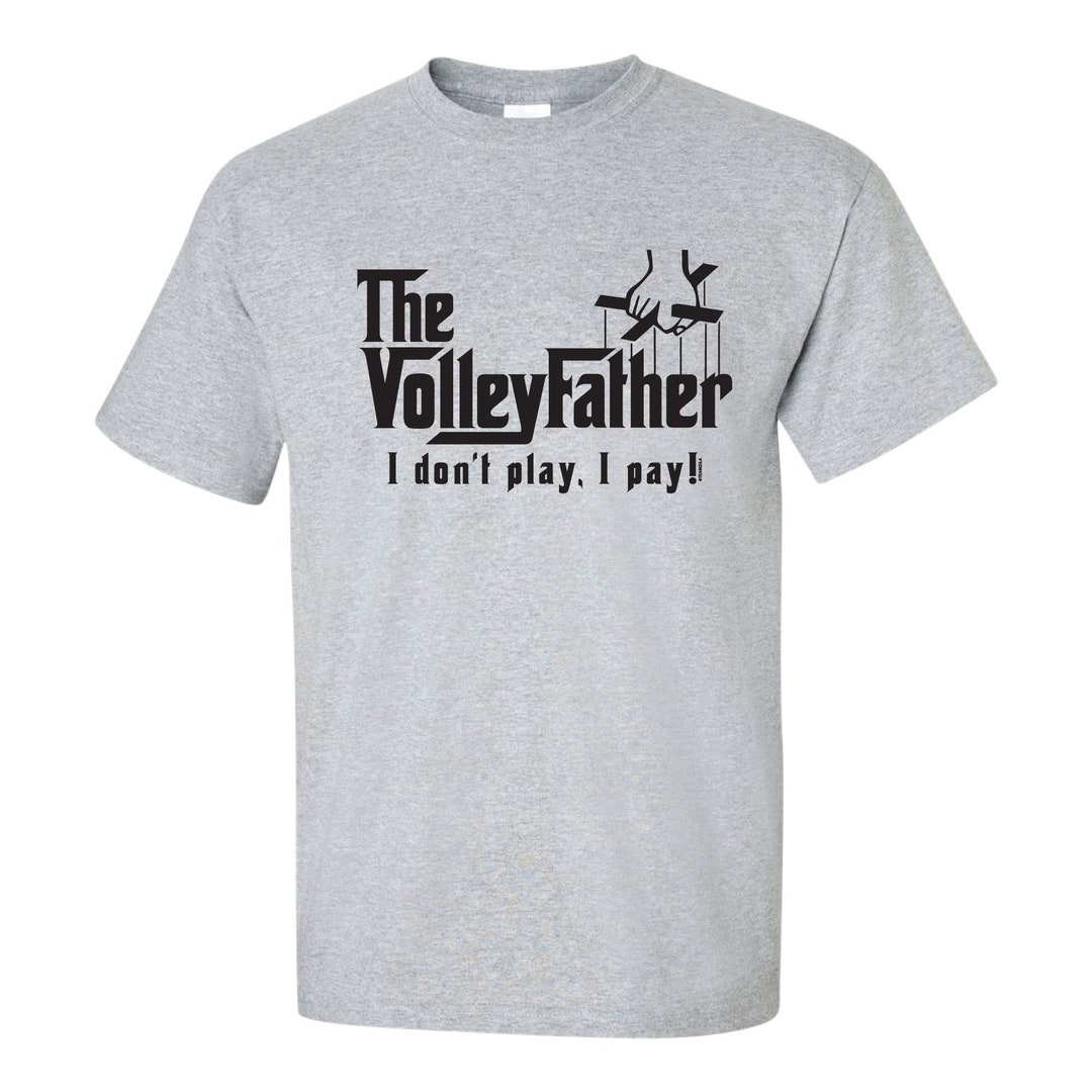 Volley Father Dark Grey Heather Volleyball Dad Short Sleeve Tshirt Etsy