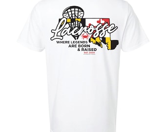 Maryland Lacrosse Legends White Short Sleeve Tee