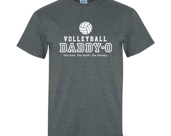 Volleyball Daddy-O Dark Grey Heather Volleyball Short Sleeve T-Shirt