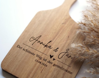 Tabla de servir para regalo de boda personalizada, regalo de boda, tabla de cortar personalizada, tabla de servir con grabado, tabla de madera para boda