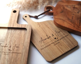 Tabla de servir para regalo de boda personalizada, regalo de boda, tabla de cortar personalizada, tabla de servir con grabado, tabla de madera para boda