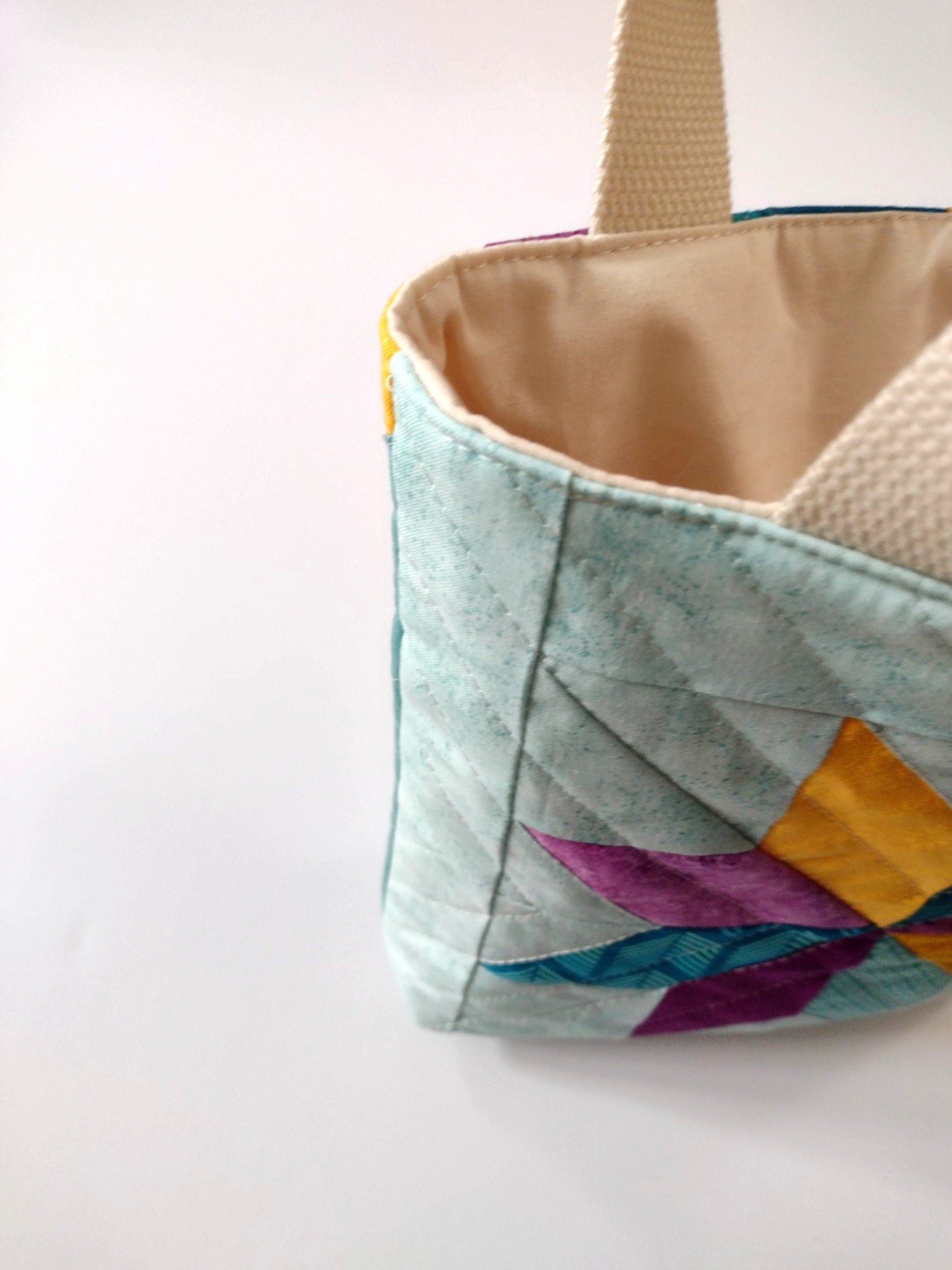 Roberto Coin Gray Diamond Quilted Nylon Tote Bag NEW | eBay