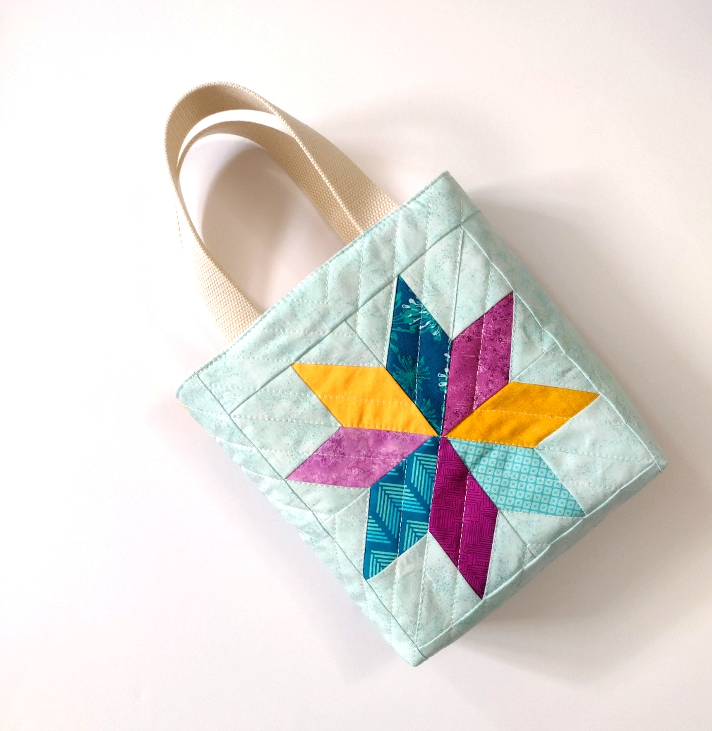 Quilted Tote Bag, Diamond Quilted Bag - Etsy