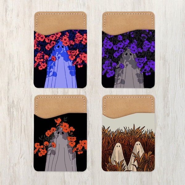 Ghost Phone Wallet, Ghost Card Holder, Halloween Phone Card Holder, Card Holder, Phone Wallet, Card Caddy