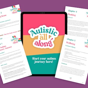 Autistic All Along | Autistic Self-Help Workbook | Digital Guide for Late-Diagnosed Autistic Adults | PDF Download