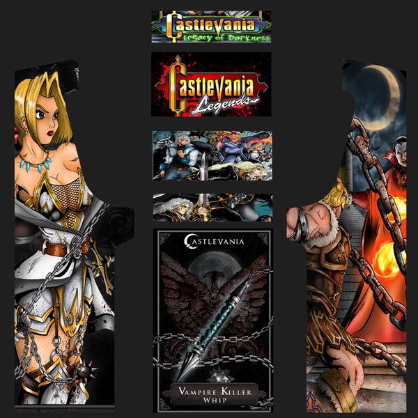 Stickers Castlevania Pour Borne D'arcade MAME - Ambiance Ténèbres + Cadeau !
