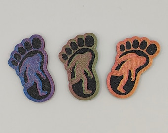 3x Color Set Bigfoot Magnet, Sasquatch Fridge Magnet, Cryptid Decor, Yeti Kitchen Magnet, Refrigerator Decoration