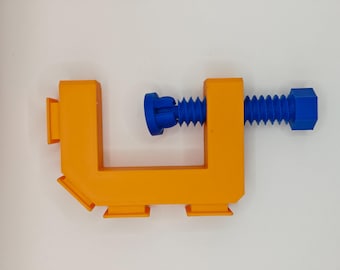 Clamp for Hot Tracks Tool Holder, Car Display Stand, Table Rack, Garage Storage, Car Ramp.