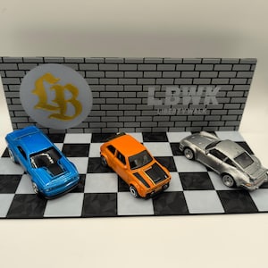 Liberty Walk Hot Wheels Diorama - 1:64 Scale Custom Display, JDM Car Scene,Miniature Street Racing Decor Gift LBWK