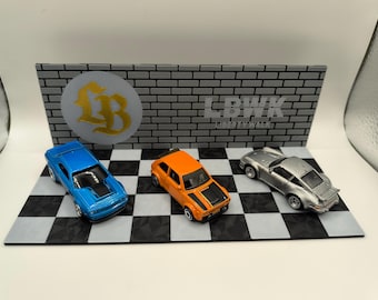 Liberty Walk Hot Diorama - 1:64 Scale Custom Display, JDM Car Scene,Miniature Street Racing Decor Gift LBWK