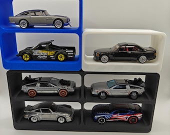Stackable Display for Hot Wheels or Match box, 64' diecast cars. multiple colors available