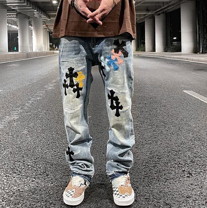 【してます】 CHROME HEARTS BOOTLEG DENIM INDIGO/33インチ インチ