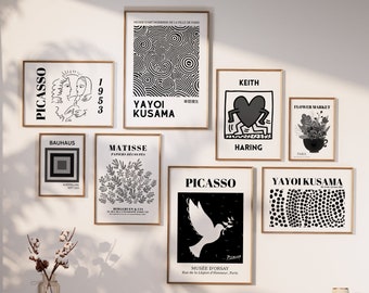 Printable Gallery Wall Art Set, Gallery Wall Set, Matisse, Instant Digital Download, Exhibition Set of 8 Prints, Museum Poster Set