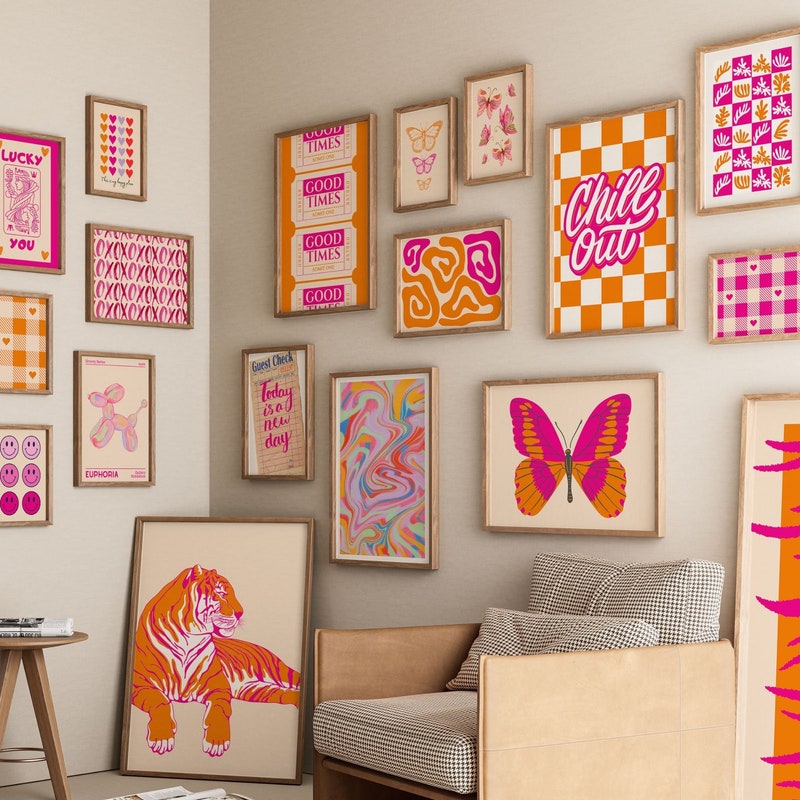 Pink Wall Decor - Etsy
