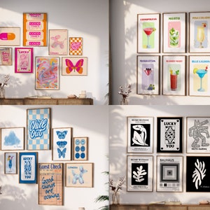preppr wall art, henri matisse, aura poster, dog balloon poster, cocktail bar, kitchen wall paper