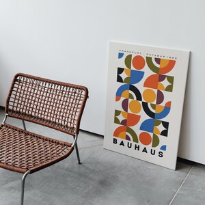 Bauhaus Poster Set of 2, Colorful Geometric Bauhaus Print, Exhibition Poster, Modern Art Decor, Contemporary Art image 5