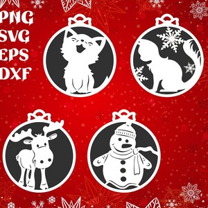 Christmas Balls svg, Christmas Decorations Cut Files, Christmas Tree Ornaments SVG, Laser cut files, Cricut