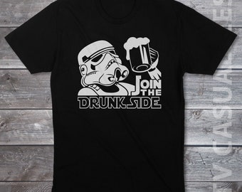 Join The Drunk Side Mens T-shirt or Tank Top - Funny, Pop Culture Shirt