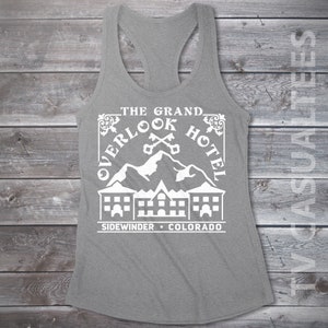 The Grand Overlook Hotel Ladies Racerback Tank Top - 80&#39;s Horror, Pop Culture Shirt