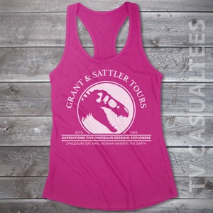 Grant & Sattler Tours Ladies Racerback Tank Top - Funny, Pop Culture Shirt