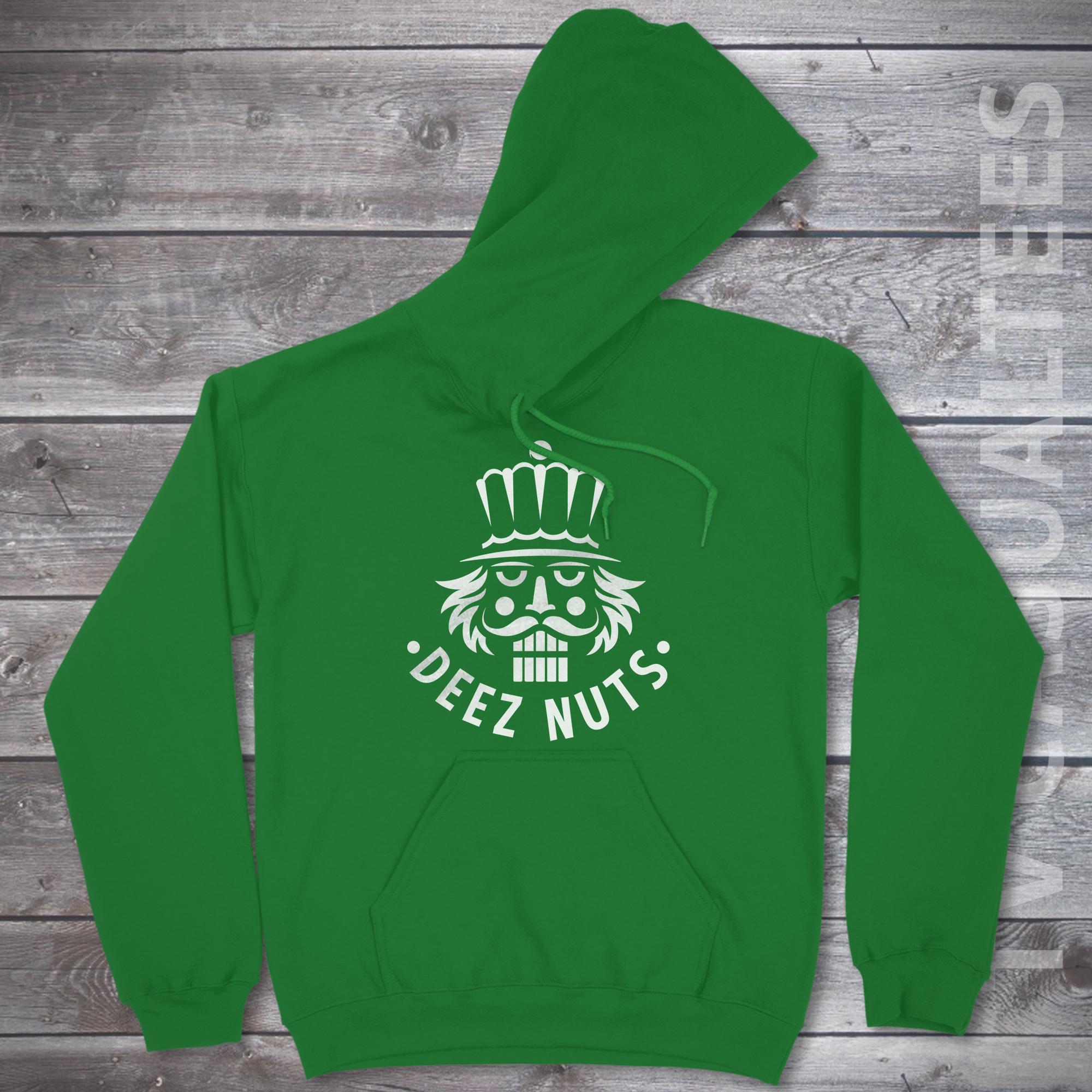 Deez Nuts Nutcracker Hoodie Pullover or Crewneck Sweatshirt - Funny,  Christmas Shirt - Etsy