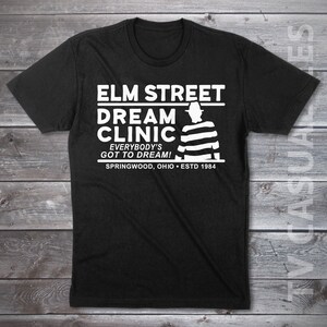 Elm Street Dream Clinic Mens T-shirt or Tank Top - Horror, Funny, Pop Culture Shirt
