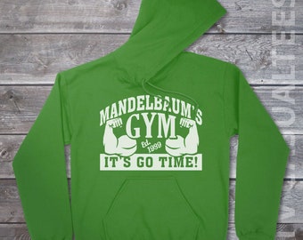 Mandelbaum's Gym  Hoodie Pullover or Crewneck Sweatshirt -Funny, Pop Culture Shirt