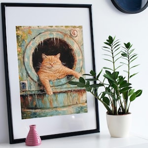 Blissful Whisker Escapes | 4 Digital Art Prints 300DPI