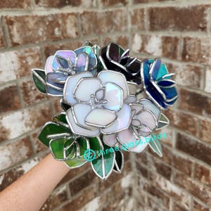 3D Rose Plant Stakes, Handmade Gift, Anniversary, Grandma, Her, Mom, Wife, Girlfriend, Home Decor, Valentine&#39;s Day, Birthday, Floral, Spring
