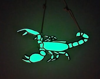 Glow in the Dark Scorpion - Stained Glass Sun catcher