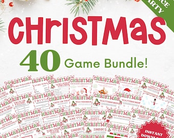 40 Holiday Office Party Games Bundle, Office Christmas Party Games, Office Holiday Party Games, Christmas Office Party Games