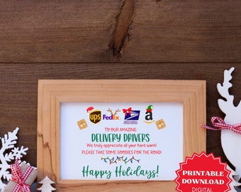 Delivery Driver Snack Sign, Delivery Driver Sign, Delivery Driver Thank You, Delivery Driver Snack Sign Printable, Delivery Driver Snack