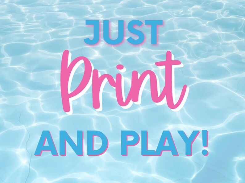 Riddles Pool Party Games for Kids Trivia Games Pool Party Etsy