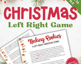 Left Right Christmas Game, Left Right Game, Christmas Left Right Game, Right Left Christmas Game, Left Right Christmas Story