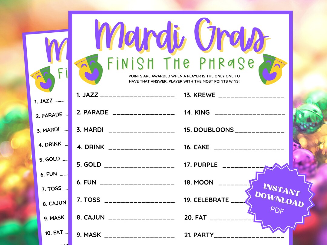 mardi gras finish time
