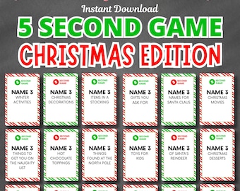 Christmas 5 Second Rule Game: Holiday Party Fun (Digital Download)