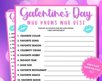 Who Knows Who Best Galentines Day Game, Galentines Party, Galentines Day Games, Galentines Games, Brunch And Bubbly, My Favorite Things